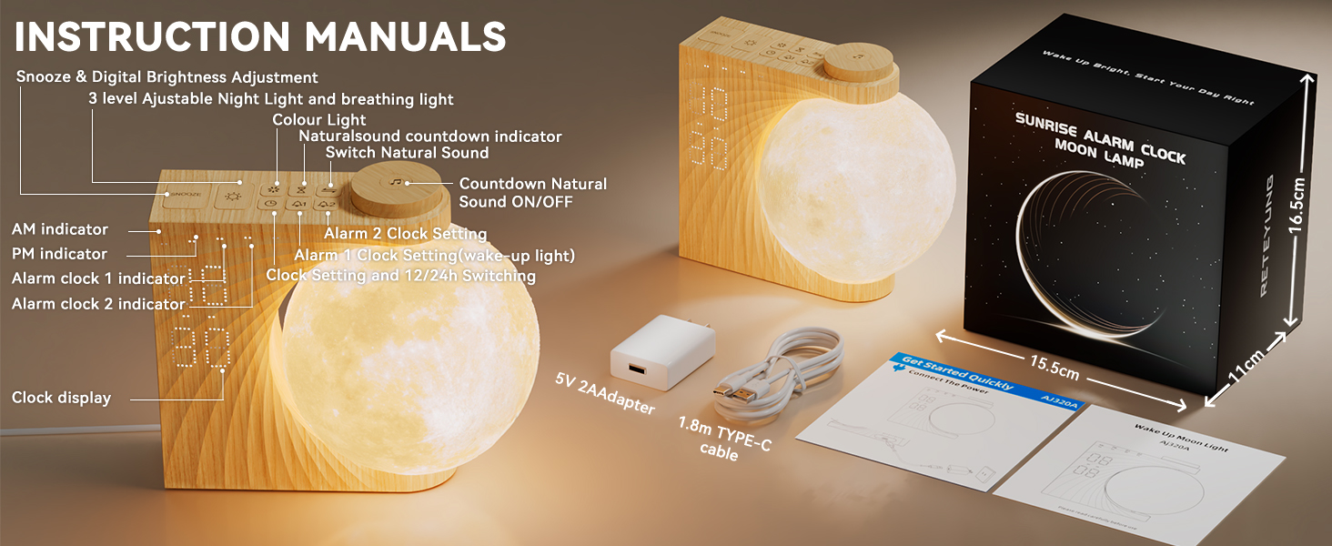 bedside lamps instruction manuals