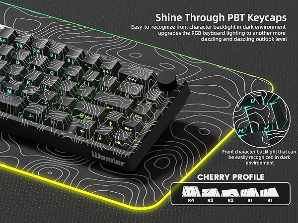 65% keyboard gaming custom keyboard gravastar keyboard creamy keyboard wireless keyboard