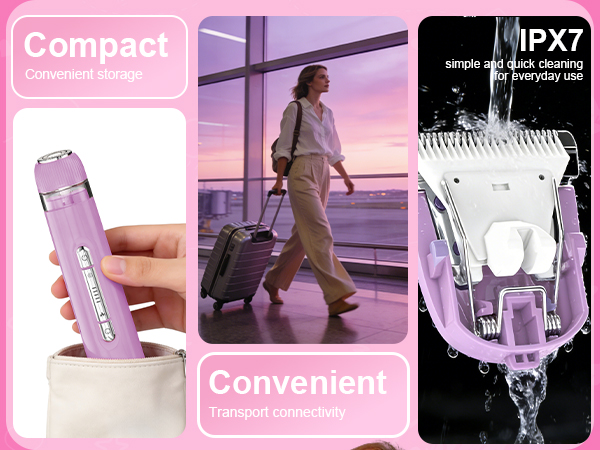 2 in 1 Women&amp;#39;s Electric Shaver, Dual Head Bikini Trimmer,Waterproof