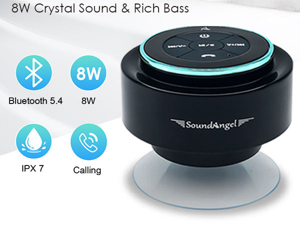 shower speaker bluetooth waterproof