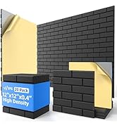 20 Pack Acoustic Panels with Self Adhesive, 12" X 12" X 0.4" High Density Sound Proof Foam Panels...