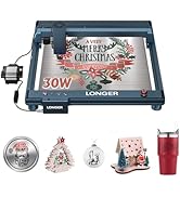 Longer Laser B1, 36000mW Laser Cutter and Engraver with a 32-bit High-Speed Motherboard, 30,000mm...