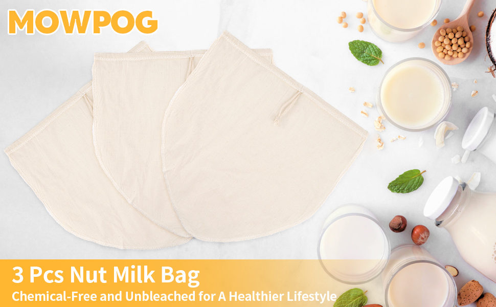 3 Pcs Nut Milk Bag