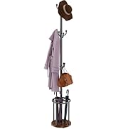 WeGXY Coat Rack Freestanding, Coat Rack Stand with Umbrella Holder, Coat Tree, Coat Hanger Stand ...