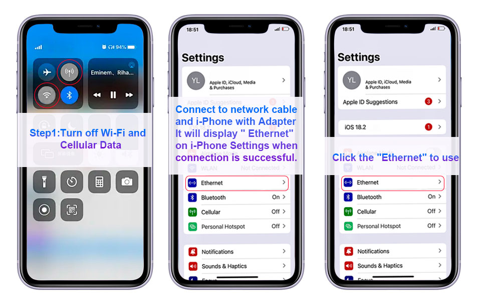 ethernet to lightning adapter