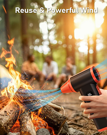 Cordless Car Dryer Air Blower Gun Mini Blower Super Power Turbo Fan