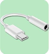 USB C to 3.5mm Headphone Jack Adapter for iPhone 15/15 Pro/Pro Max/Plus, USB C to Aux Audio Dongl...