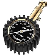 Vondior Tire Pressure Gauge (0-100 PSI) Heavy Duty, Certified ANSI Accurate with Large 2 Inch Eas...
