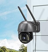 GENBOLT [DC&amp;PoE] 4K WiFi Security Camera Outdoor, 8MP Floodlight Home Surveillance CCTV IP Camera...