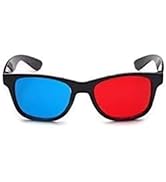 Gryshanyun 3D Glasses for Movies and TV, Red and Blue Lenses, Universal for DVD Gaming and Videos