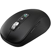 Wireless Mouse with 2 Bluetooth and 1 USB, 4-Way Scrolling, Full Size Mouse, Silent, Long Battery...