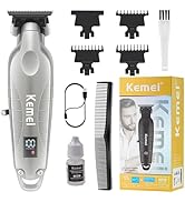 KEMEI 2293 Professional Hair/Beard Trimmer for Men Zero Gapped Hair Clippers for Barber with T Bl...