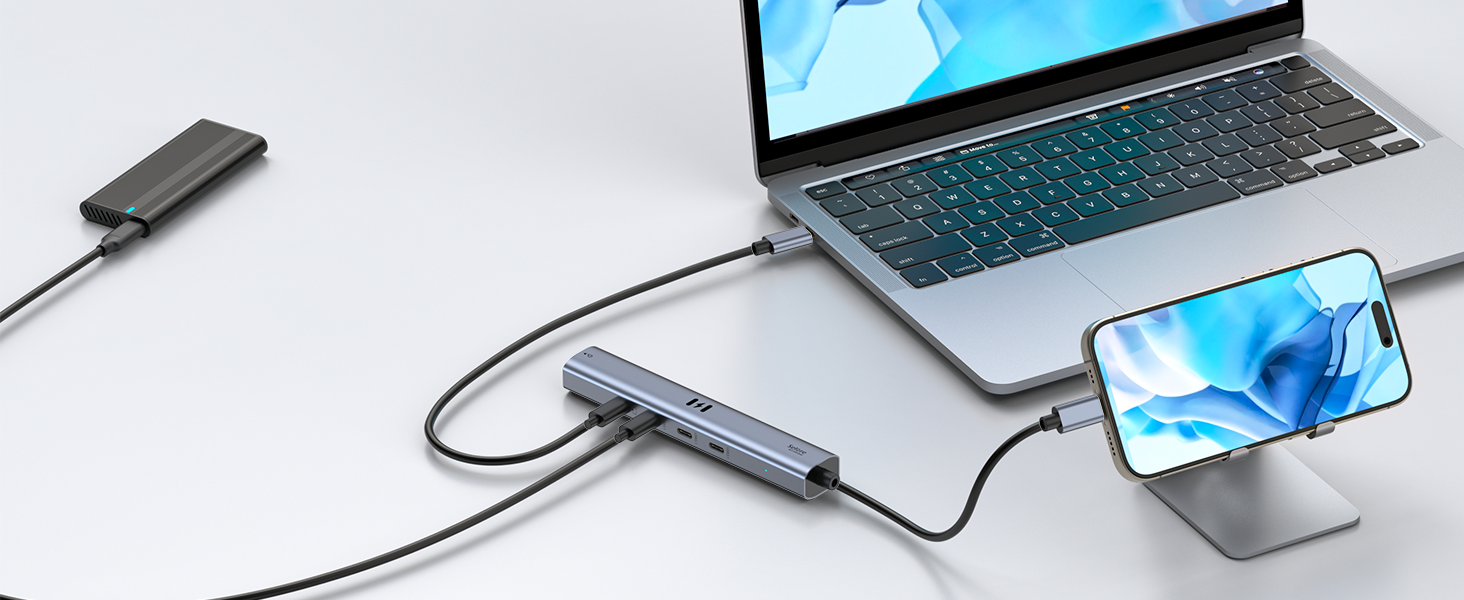 10Gbps USB C Hub with 4K@60Hz Video Display