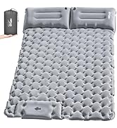 HiiPeak Double Sleeping Pad for Camping - Ultralight Camping Mattress with Pillow, Built-in Foot ...