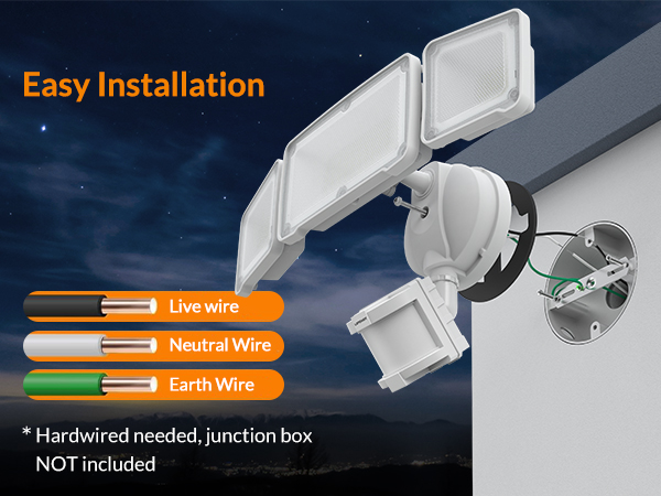 hardwired motion sensor light