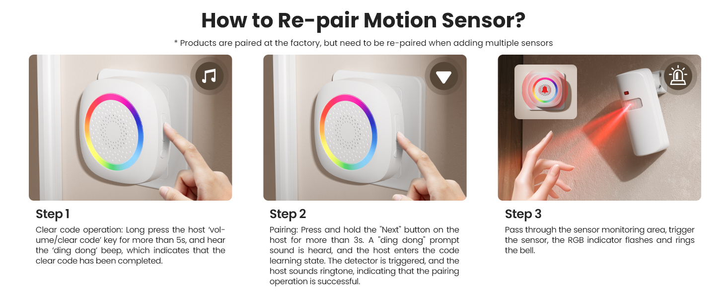 motion sensor door chime