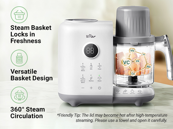 baby food maker steamer and blender