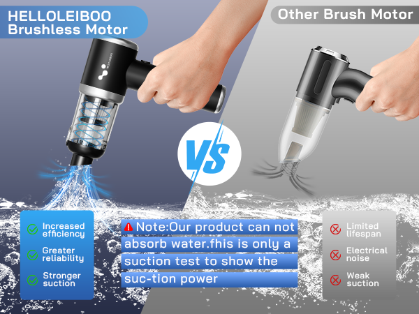 Suction power comparison