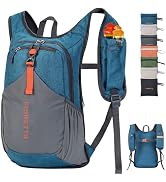 FIORETTO 15L Hiking Backpack for Women Men Mini Packable Backpack Lightweight Small Daypack for C...
