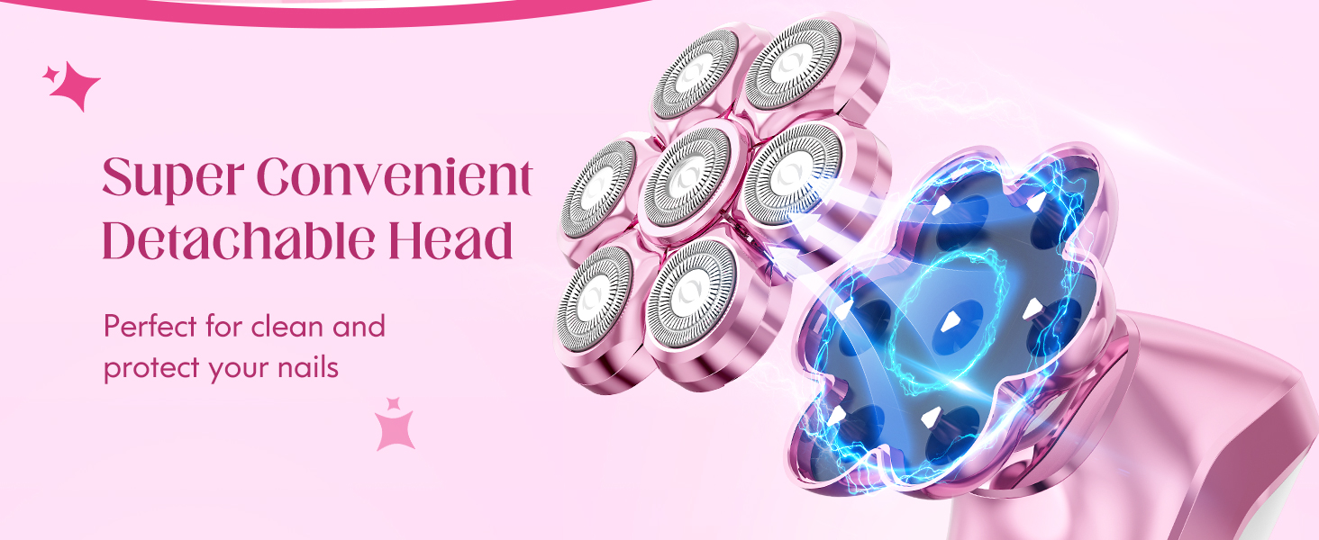 super convenient detachable magnetic head easy to clean