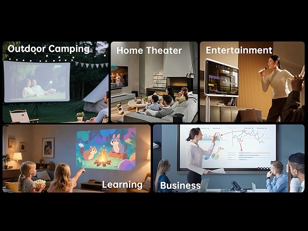 Movie Proyector for Bedroom Home Theater Outdoor