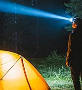 KOLYC Headlamp Rechargeable 5000 High Lumen: Super Bright LED Head Lamp with Motion Sensor, 9 Mod...