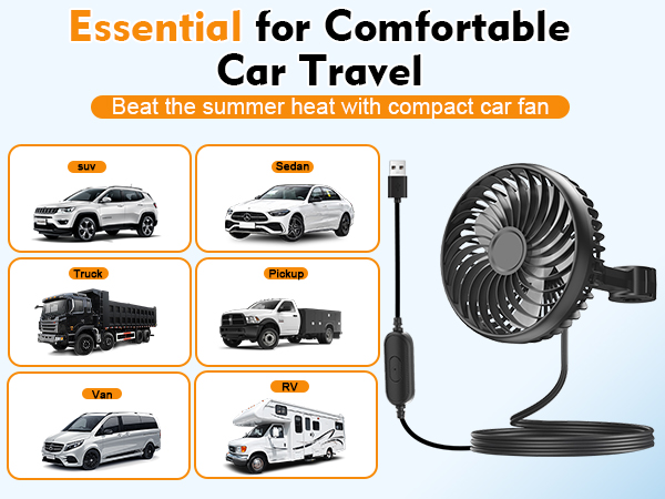 12v fans for vehicles