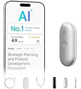 Plaud NotePin S AI Voice Recorder, Wearable AI Notetaker, AI Transcribe &amp; Summarize, Support 112 ...