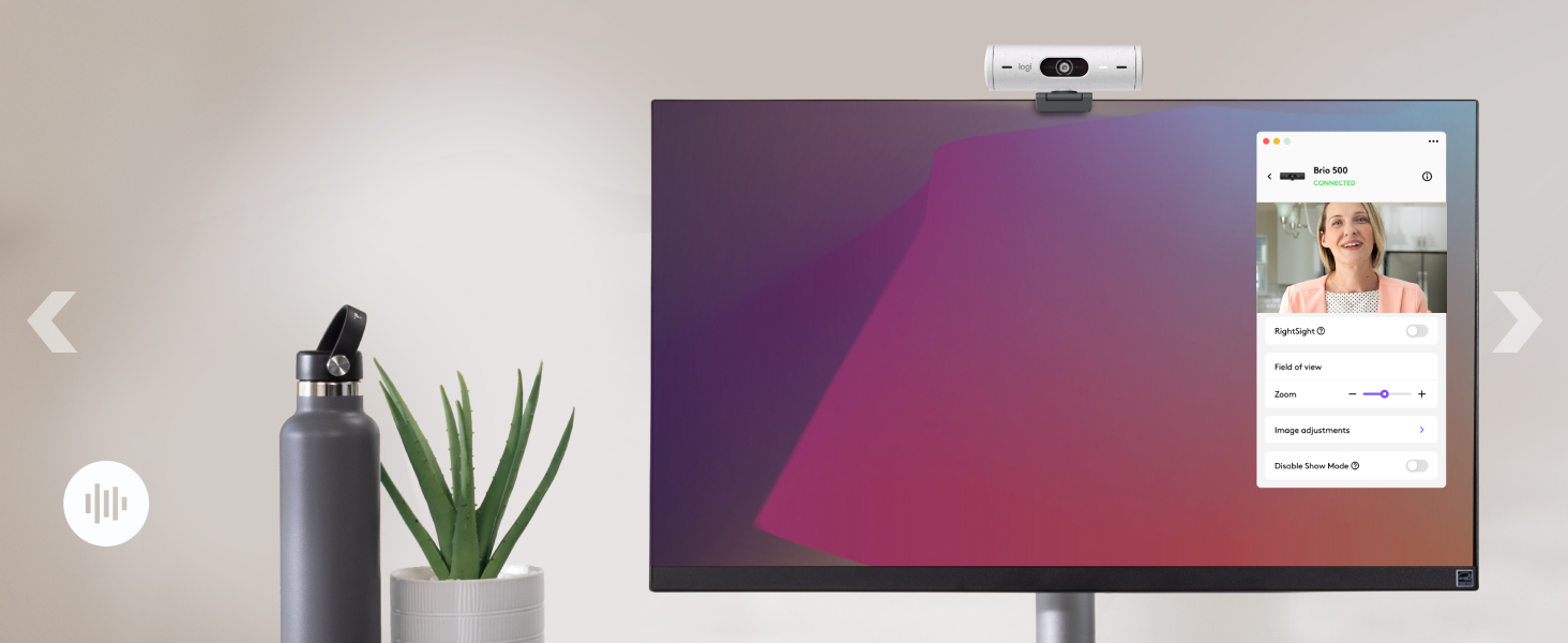 A screenshot of Brio 500 in-app settings