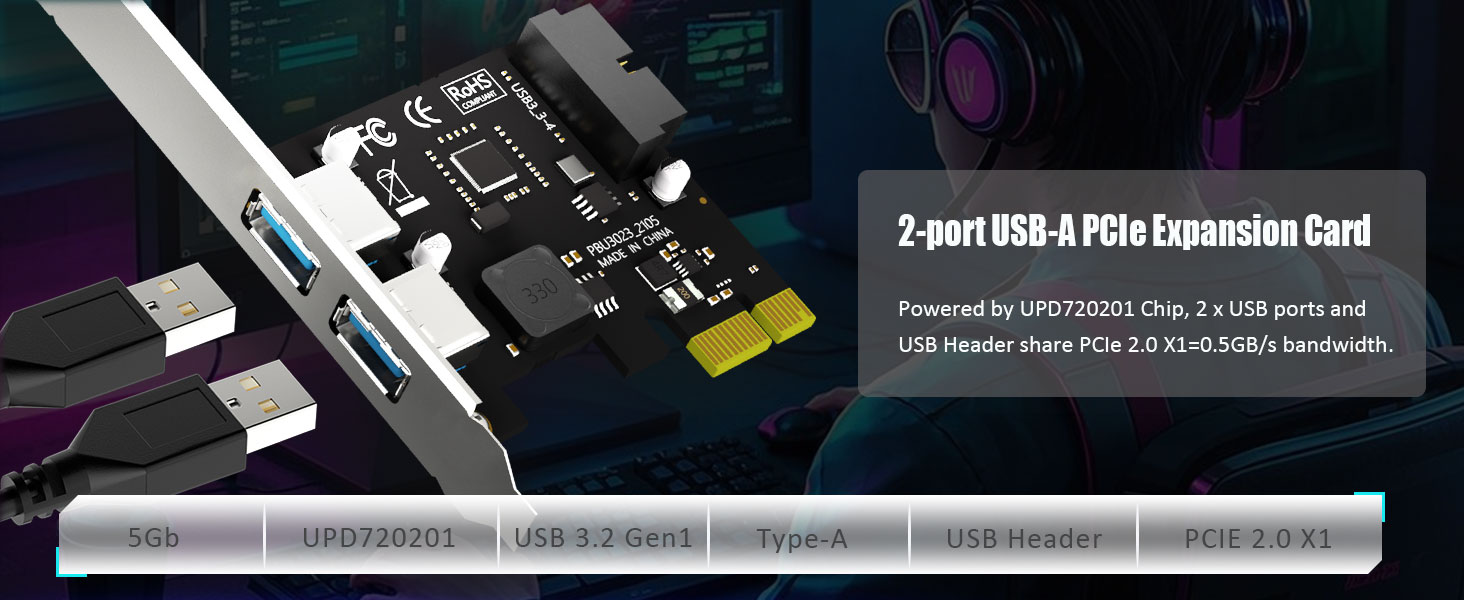 PCIe USB Expansion Card