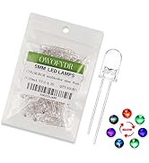 OWOFYDR 100pcs 5mm RBG Multicolor Slow Flashing Super Bright Lighting Bulb Flicker Light Emitting...