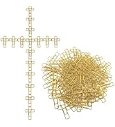 ZYFOFFICE Gold Cross Paper Clips Metal Bookmarks, 100 Pcs | Faith Heart Design, Metal Bookmarks, ...