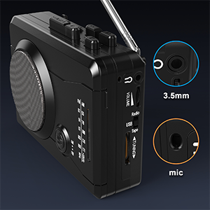 portable cassette recorder player