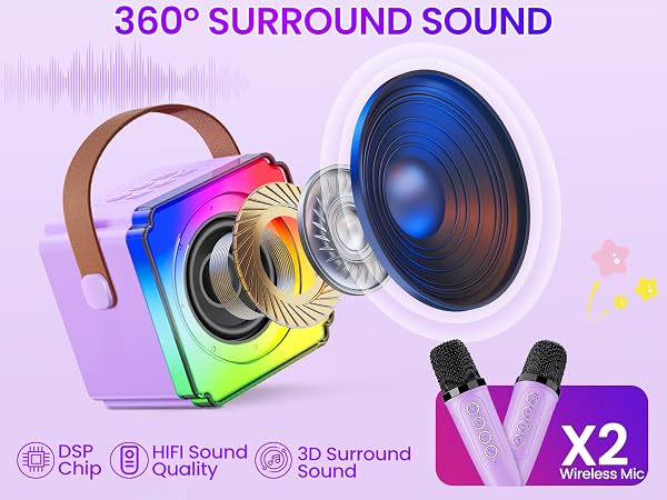 microphone with speaker