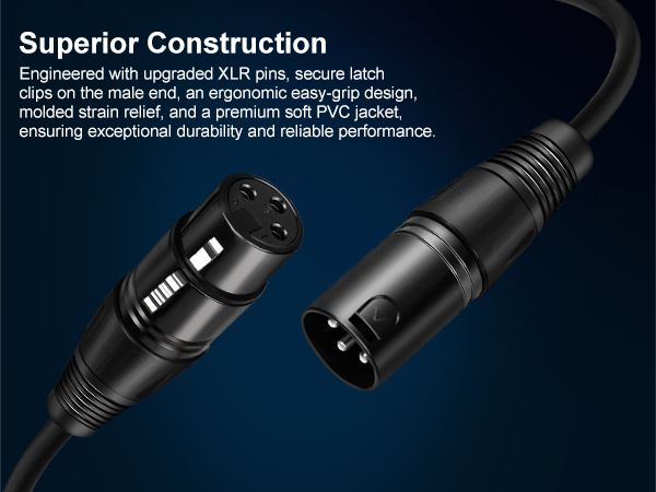 cables XLR XLR cord dmx cord microphone wire