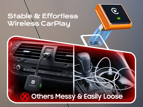 Wireless CarPlay Adapter for Apple
