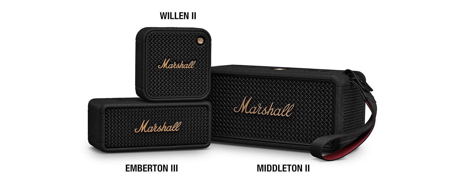 Marshall Rugged Portable Speakers