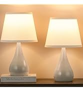Leasgy 17.3'' Modern Dimmable Touch Lamps for Nightstand 2pcs, Table Lamps for Living Room, Readi...