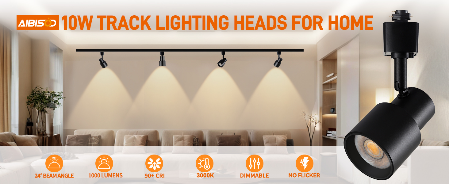 black track lighting heads h type 3000K track lighting heads warm white track light heads