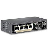 Ztyuav 6 Port Unmanaged 2.5G Ethernet Switch with 4 x 2.5G RJ-45 Base-T Ports, 2 x 10G SFP+, Port...