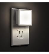 L LOHAS LED Night Lights Plug into Wall 2-Pack, 0.3W Plug in Night Light, Dusk to Dawn, 5000K Day...