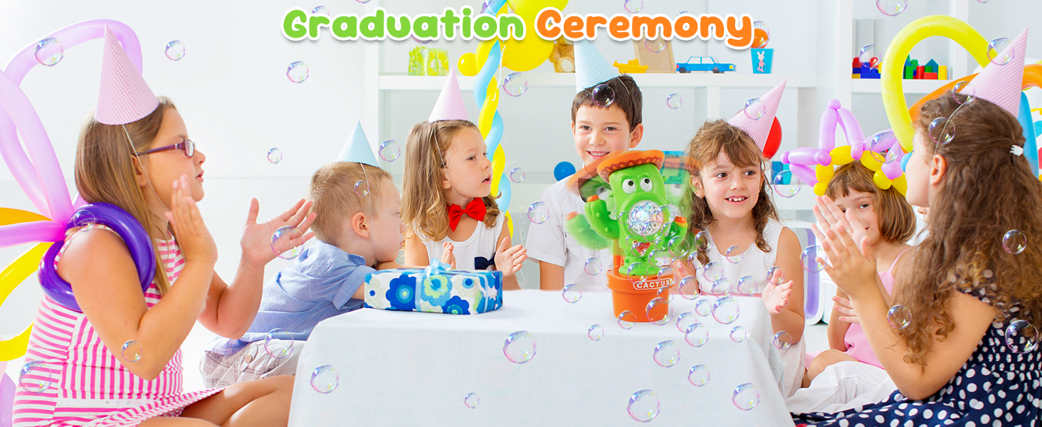 Cactus Bubble Machine for Kids