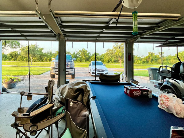 retractable garage door screen