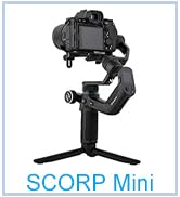 All in 1 Camera Gimbal Stabilizer - FeiyuTech SCORP Mini, Handheld Video Stabilizers for Mirrorle...