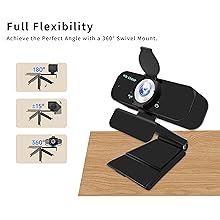 1080P webcam adjustable field of view