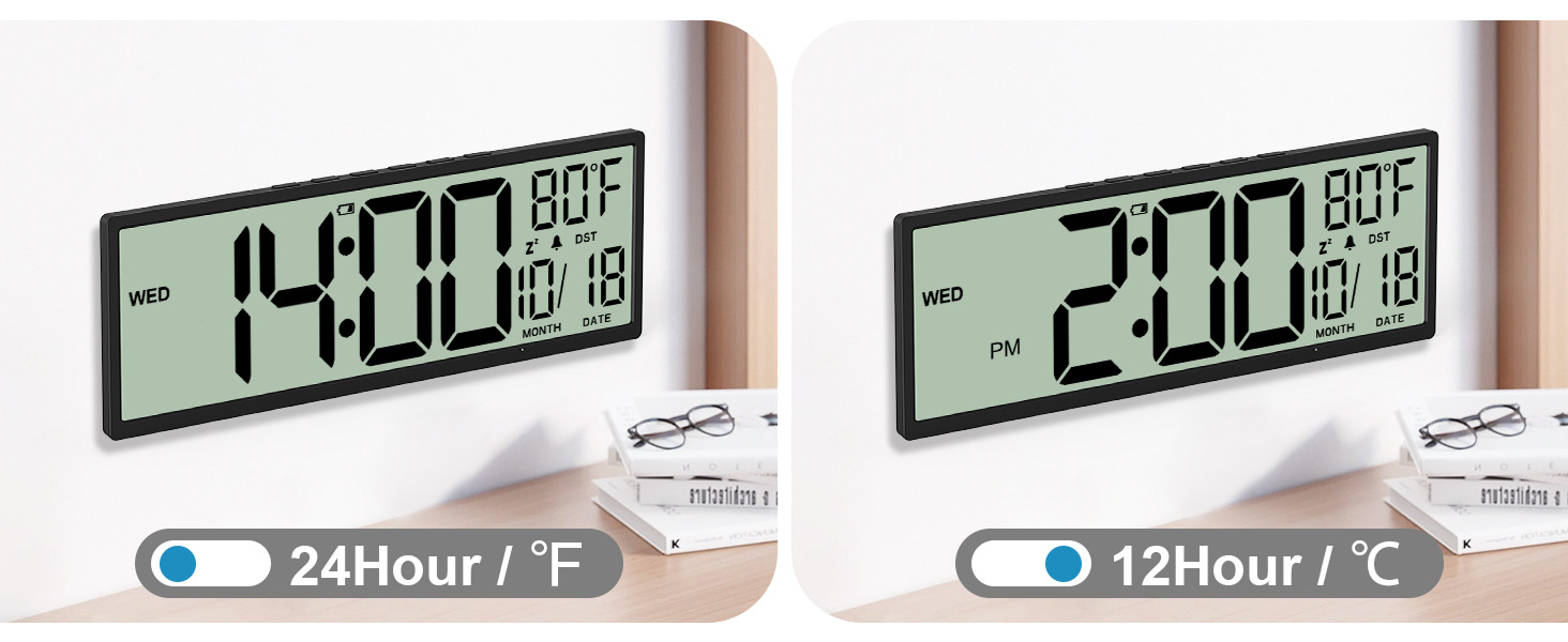 clock for bedroom wall