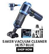 Saker Car Vacuum Portable Cordless 20000Pa Suction Power 4 in 1 Handheld Vacuum with LED Light Ty...