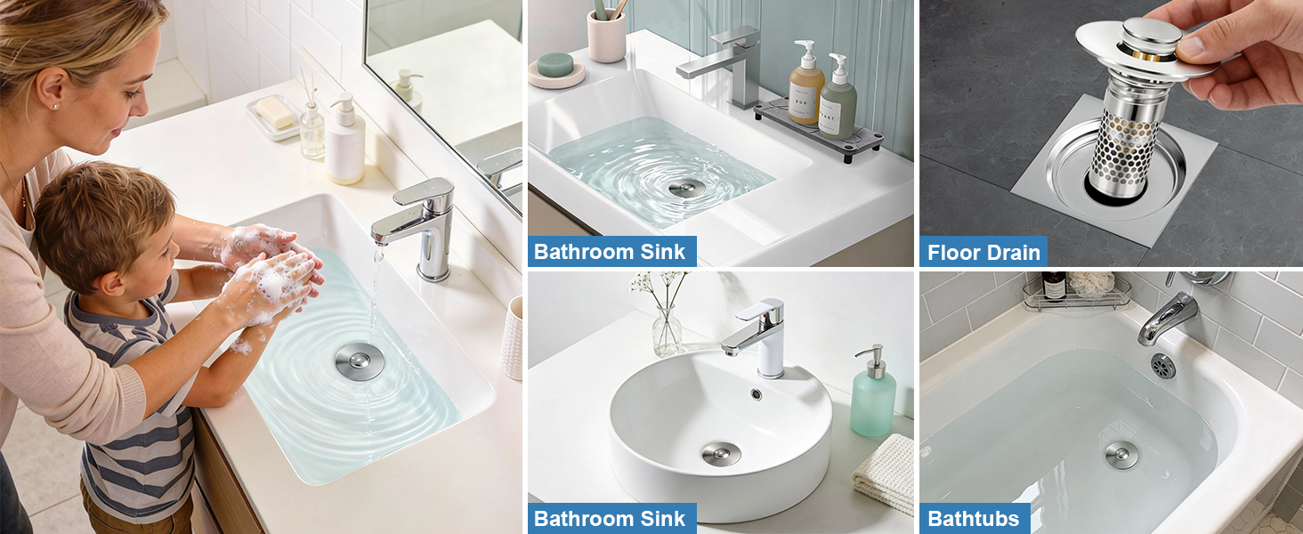bathroom sink stopper hair catcher