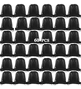 KUUQA 60Pcs Black Drawstring Backpack Bag Sack Drawstring Bags Bulk String Bags Storage Bags for ...