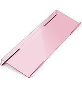 Ergonomic Computer Keyboard Stand for Desktop (Clear Pink), Keyboard Tilted Elevated Rack Key Boa...